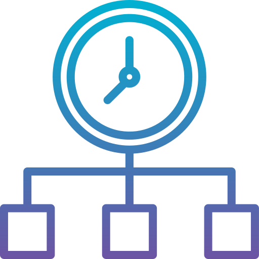 gestion du temps Generic Gradient Icône
