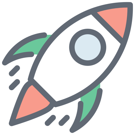 Rocket Generic Outline Color icon