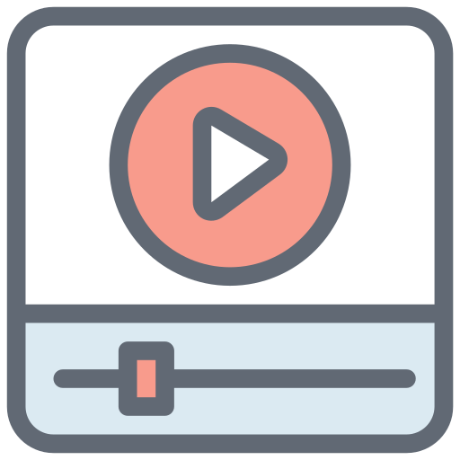 videoplayer Generic Outline Color icon