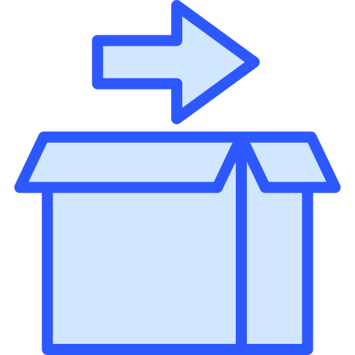 boîte de livraison Generic Blue Icône