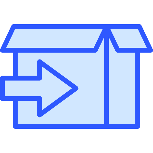 Delivery box Generic Blue icon