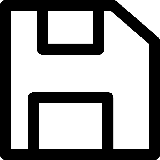 disquete Kiranshastry Lineal icono