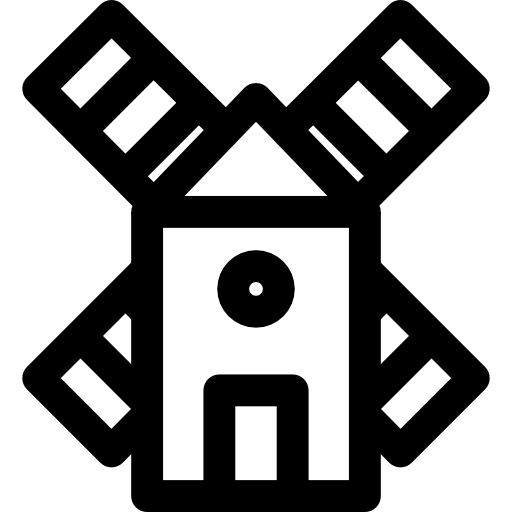 풍차 Kiranshastry Lineal icon