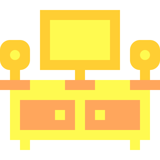 mesa de televisión Basic Sheer Flat icono