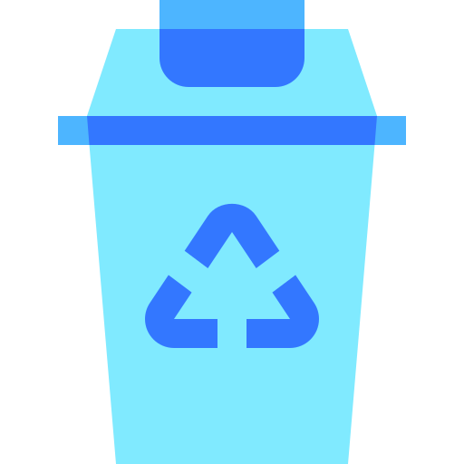 Recycle bin Basic Sheer Flat icon
