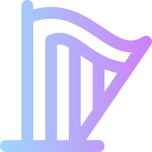 harp Super Basic Rounded Gradient icoon