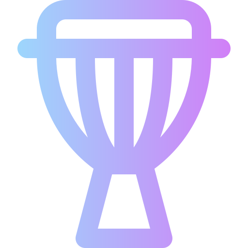 djembe Super Basic Rounded Gradient icon