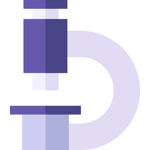 Microscope Basic Straight Flat icon