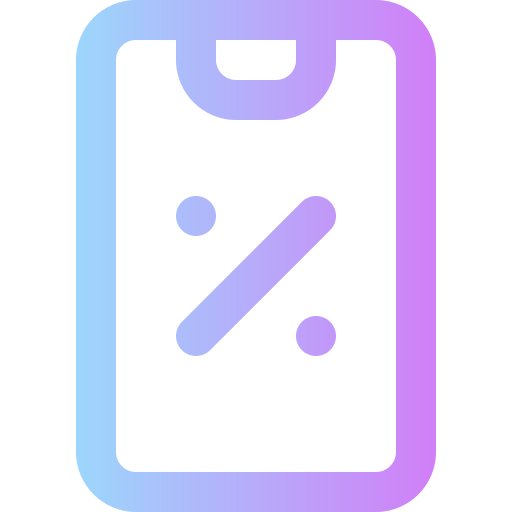 Mobile phone Super Basic Rounded Gradient icon