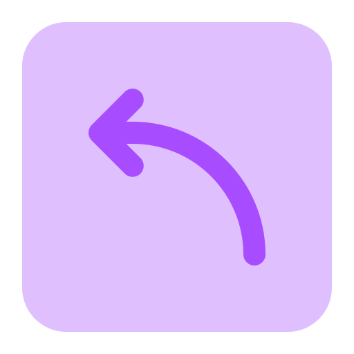 flecha curva Generic Flat icono