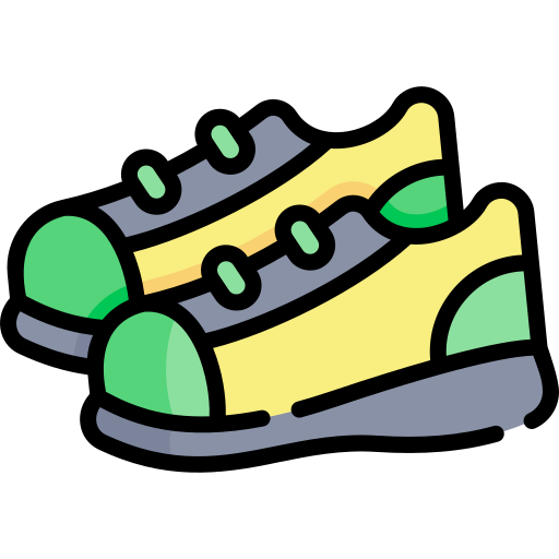 Спортивная обувь Kawaii Lineal color иконка