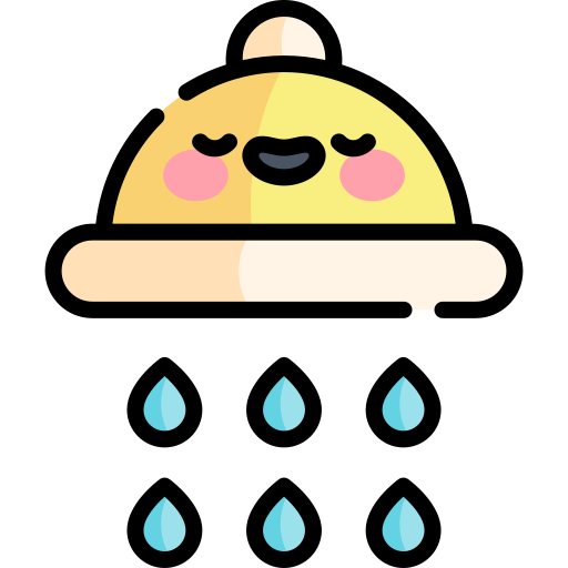 Shower Kawaii Lineal color icon