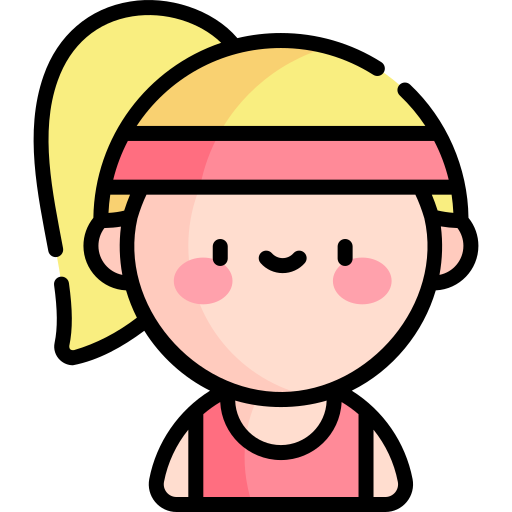 sportlerin Kawaii Lineal color icon