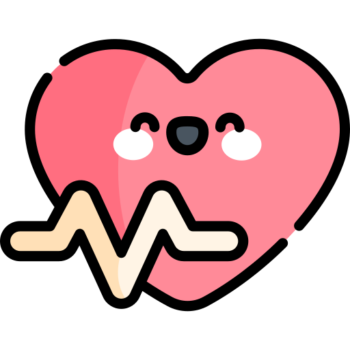 Cardio Kawaii Lineal color icon