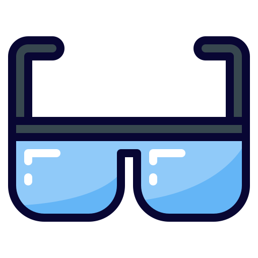 Sunglass Generic Outline Color icon