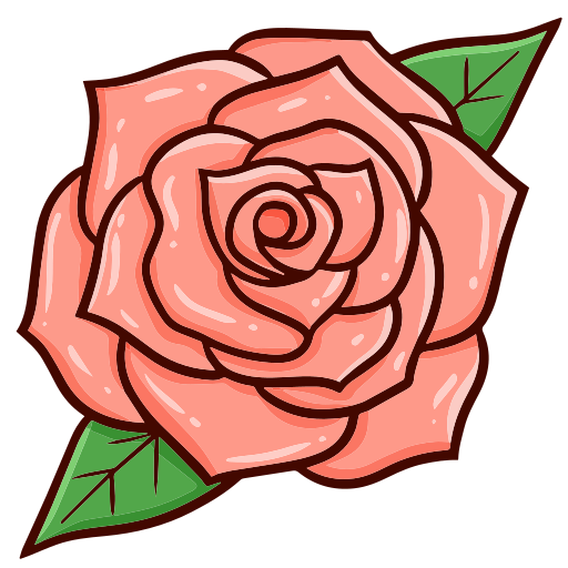 Rose Generic Hand Drawn Color icon