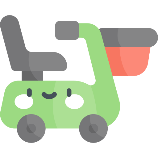 scooter Kawaii Flat icoon