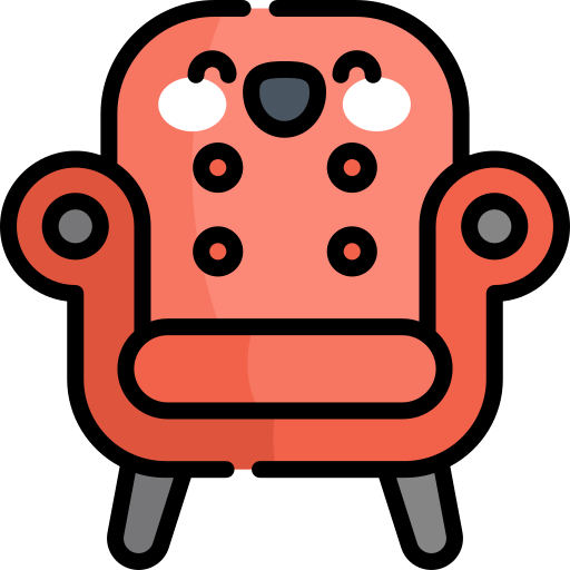 Sofa Kawaii Lineal color icon