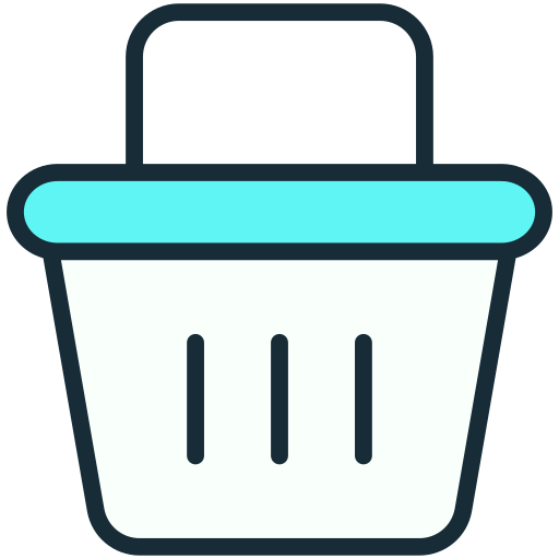 cesta de la compra Generic Outline Color icono