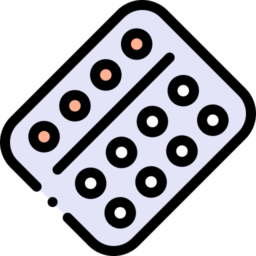 経口避妊薬 Detailed Rounded Lineal color icon