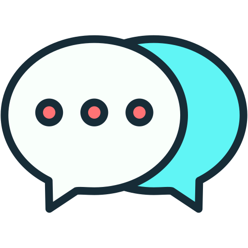 채팅창 Generic Outline Color icon