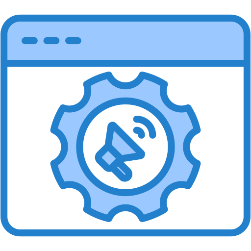 Web optimization Generic Blue icon