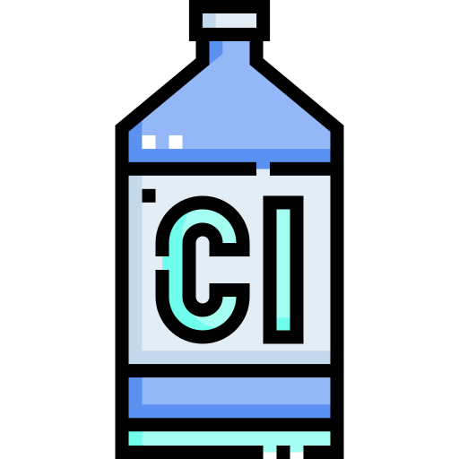chlor Detailed Straight Lineal color ikona