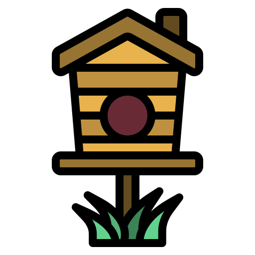 casa de pájaros Generic Outline Color icono