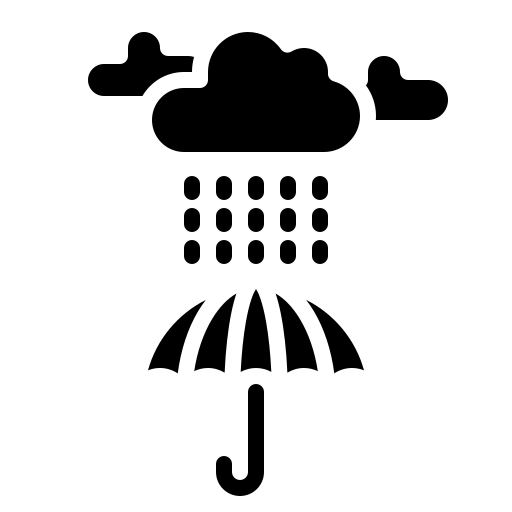 deszczowy dzień Generic Glyph ikona