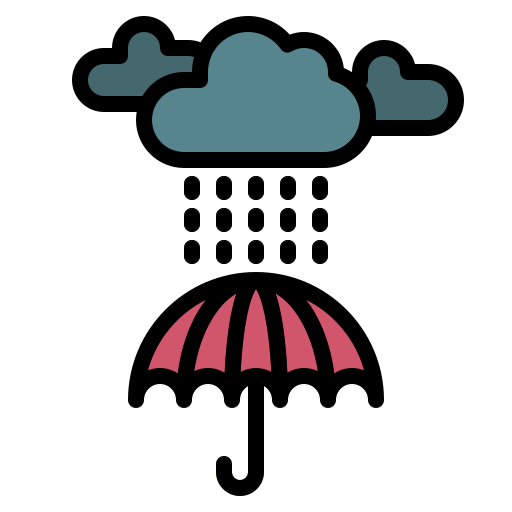 雨の日 Generic Outline Color icon