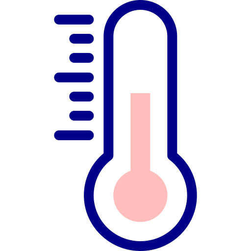 thermometer Detailed Mixed Lineal color icoon