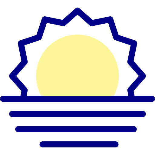 Sunrise Detailed Mixed Lineal color icon