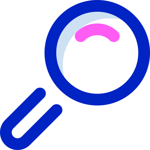 Magnifying glass Super Basic Orbit Color icon