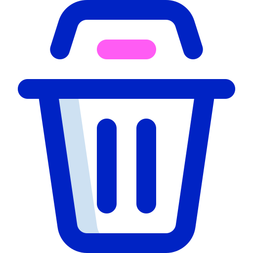 bote de basura Super Basic Orbit Color icono