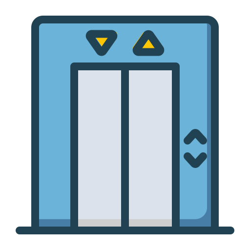 ascensor Generic Outline Color icono