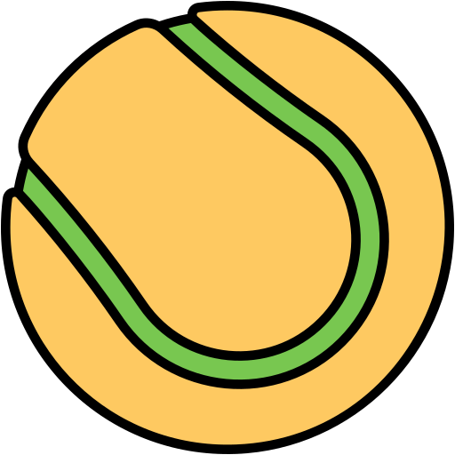 テニスボール Generic Outline Color icon