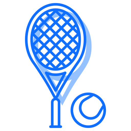 raquette de tennis Generic Blue Icône