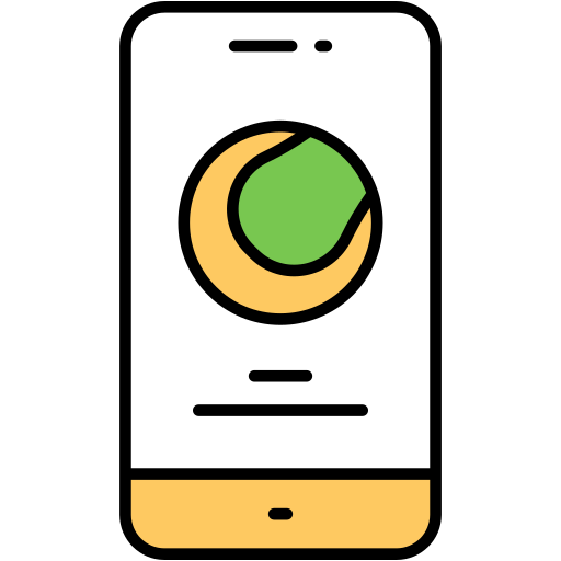 Mobile Generic Outline Color icon