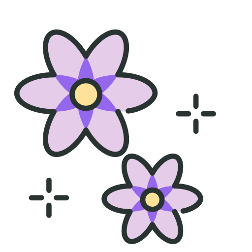 Flower Generic Outline Color icon