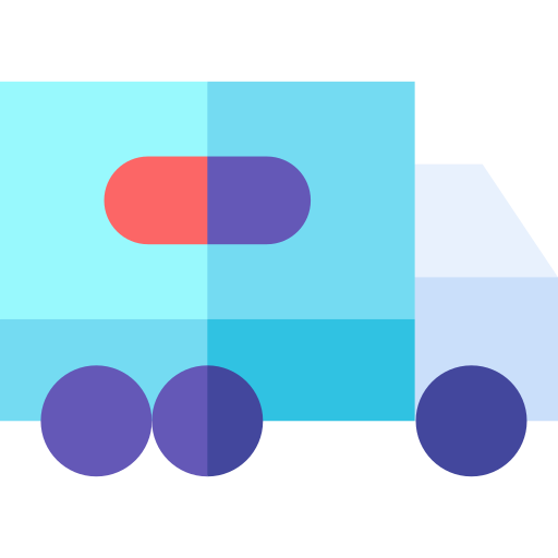 camion Basic Straight Flat Icône