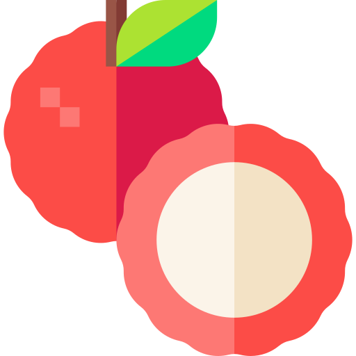 lychee Basic Straight Flat icoon