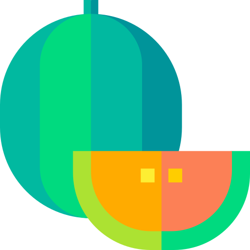 Cantaloupe Basic Straight Flat icon