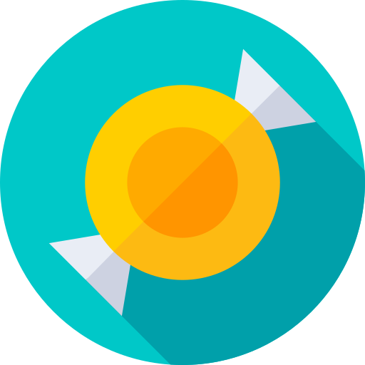 süssigkeit Flat Circular Flat icon