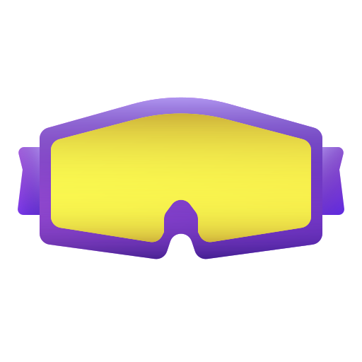 Óculos de esqui Generic Flat Gradient Ícone
