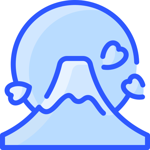 富士山 Vitaliy Gorbachev Blue icon