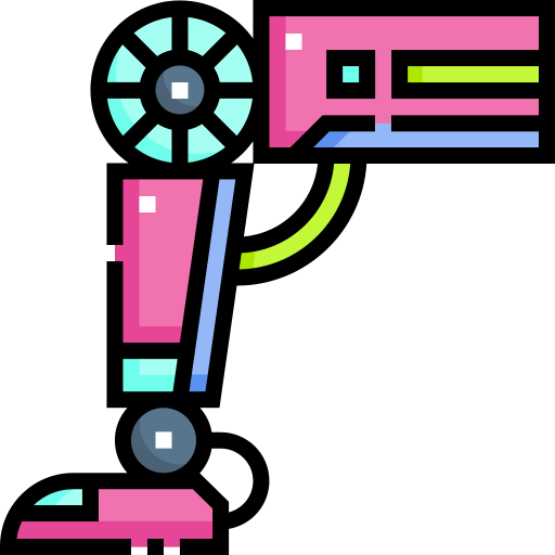 ロボットの脚 Detailed Straight Lineal color icon