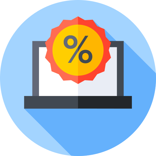 Online discount Flat Circular Flat icon