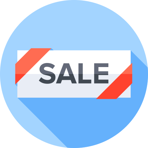 ventas Flat Circular Flat icono