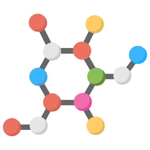 moleculaire structuur Generic Flat icoon