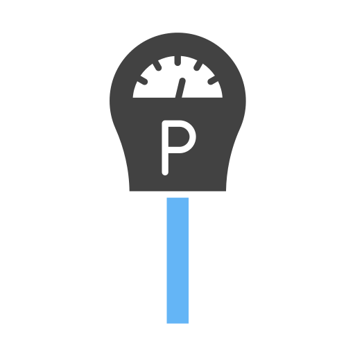parkeermeter Generic Blue icoon
